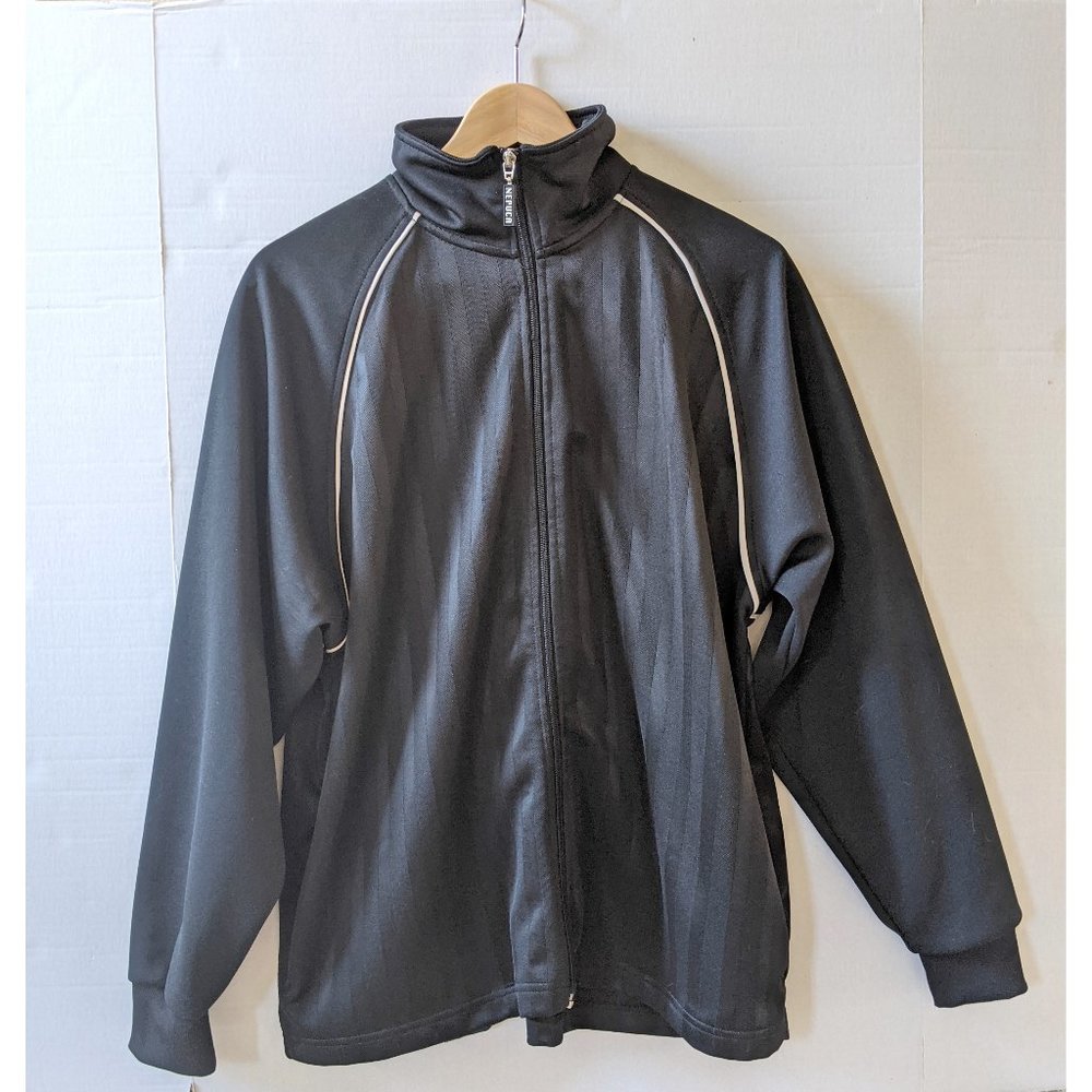 Nepuca Boys Zip Up Lightweight Black Jacket Large